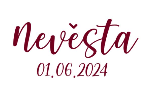 Nažehlovačka-nevěsta s datem