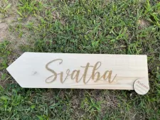 Směrovka-levá gravírovaná