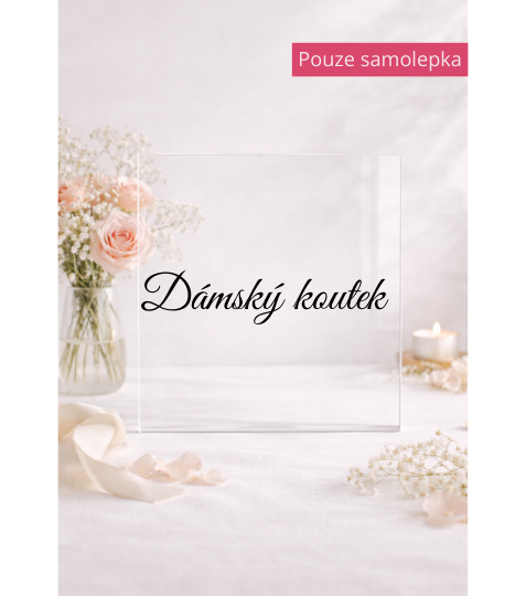 Vinylová samolepka – Dámský koutek