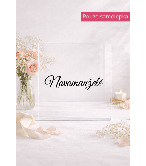 Vinylová samolepka – Novomanželé