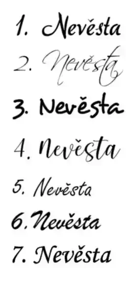 Nažehlovačka-nevěsta B 20 cm