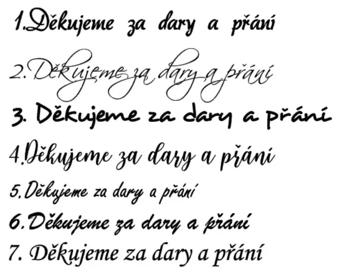 Směrovka-pravá gravírovaná