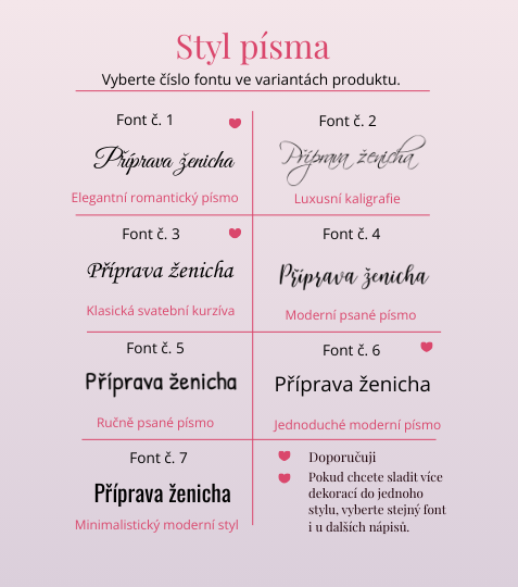 Svatební visačka na dveře Příprava ženicha srdíčka