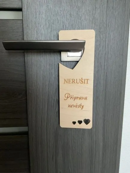 Svatební visačka na dveře