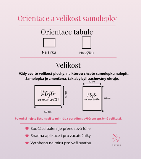 Samolepka na uvítací tabuli verze D