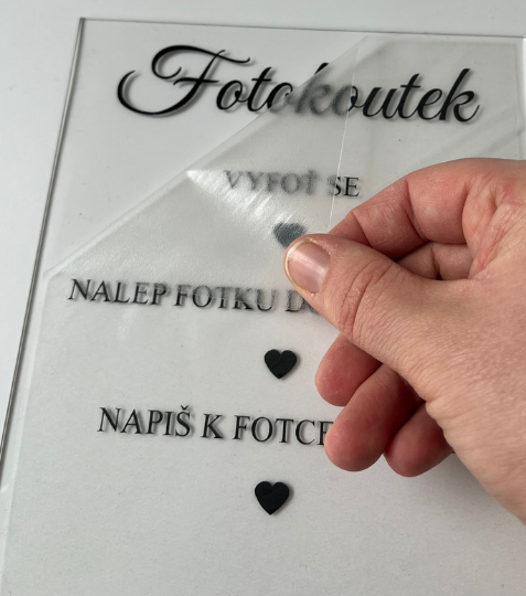 Samolepka vynilová Fotokoutek s instrukcemi 